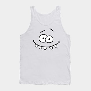 Funny Cartoon Face Happy Tank Top